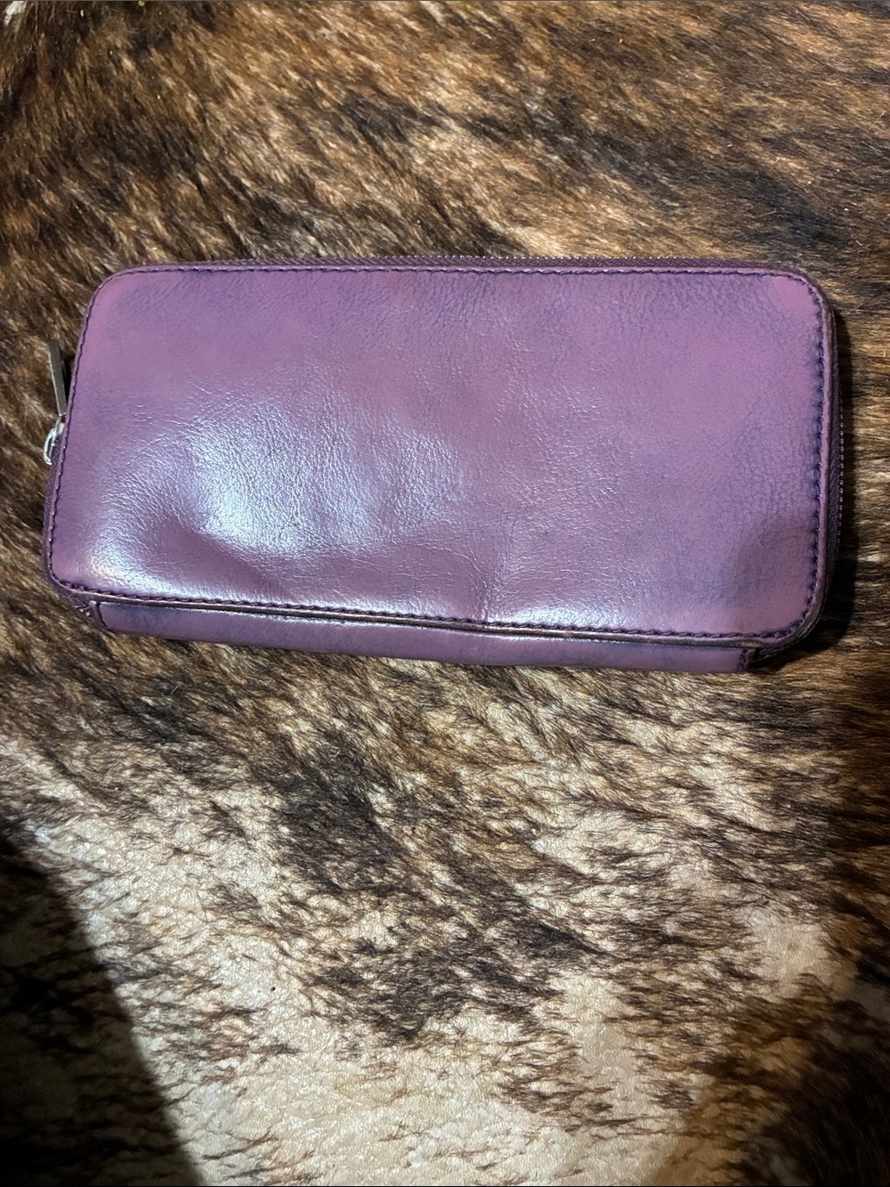 Hobo purple leather wallet - Picture 2 of 5